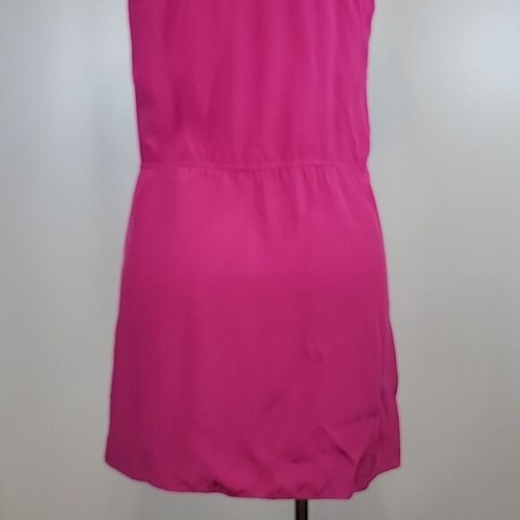 PARKER Pink Silk Halter Mini Dress size XS - Picture 5 of 8